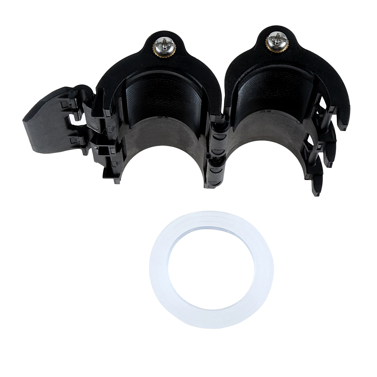 ABS dasar tetap keran wastafel dapur, alas wastafel, aksesori mur kaki tetap, alat perbaikan pemasangan cepat untuk pipa 32mm