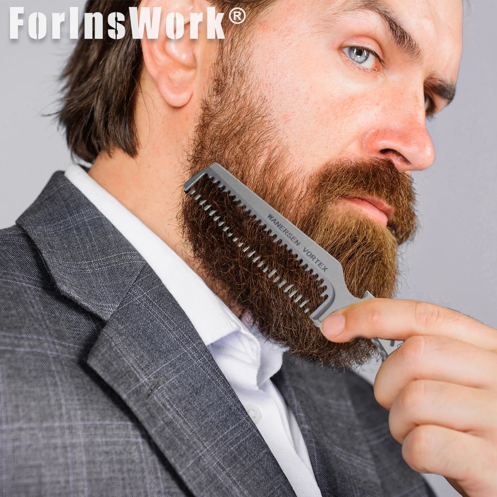 多機能 EDC ツール TC21 チタン スピナー コーム ボトルオープナー フィジェットトイ ストレス解消ガジェット