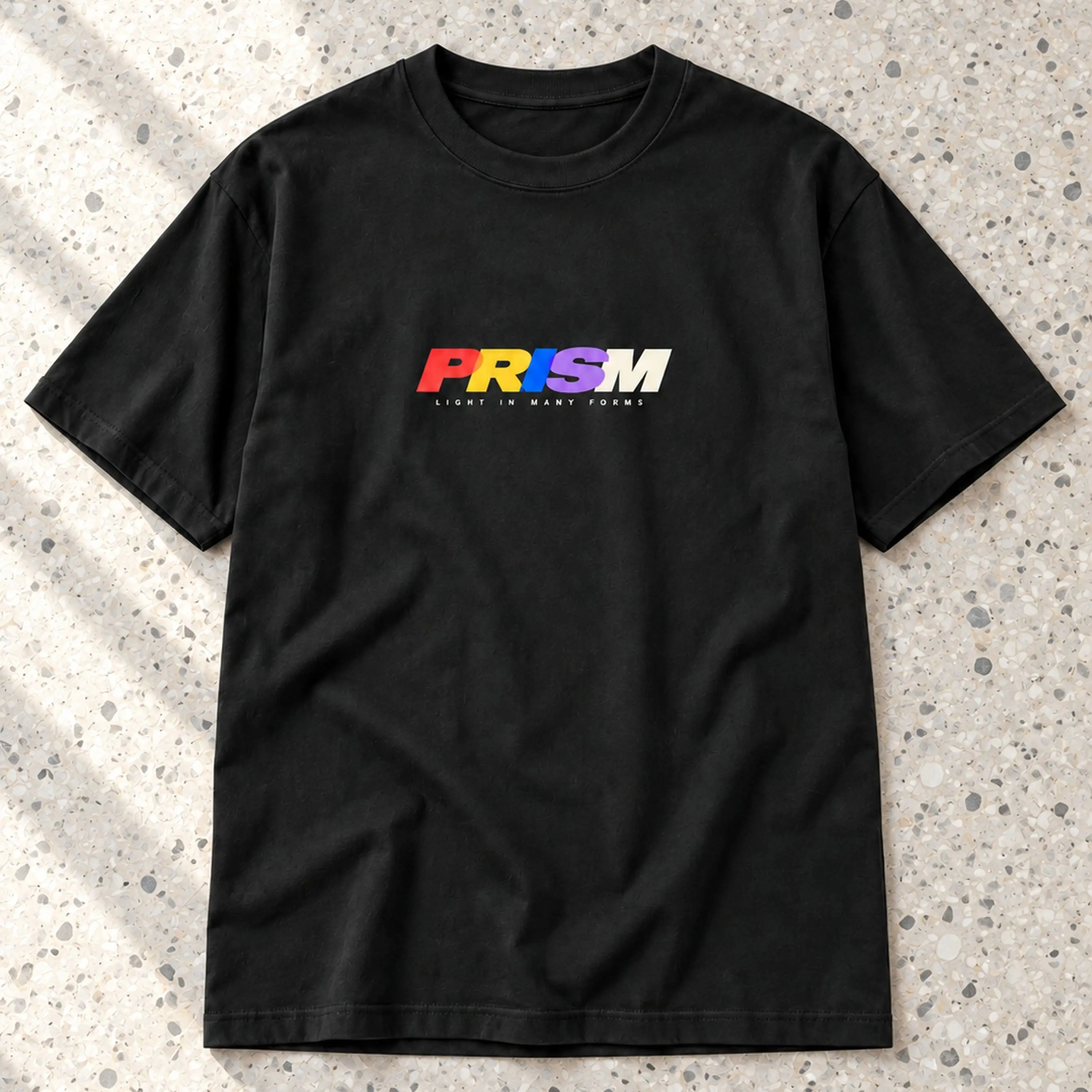 Prism Color Typography T-Shirt