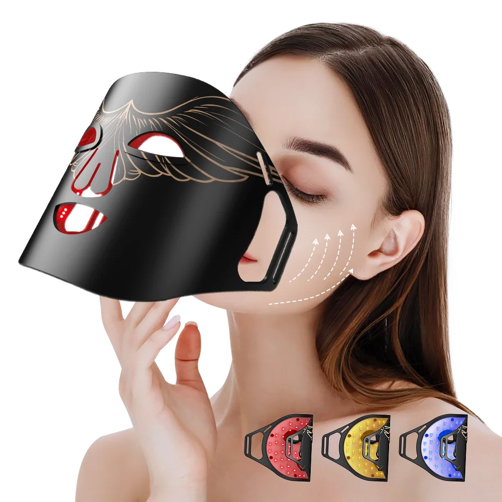 Lescolton Silicone Led Mask Red Blue Light Therapy Infrared Led Facial Light Photons Facial Skin Care Wrinkle Skin Rejuvenation