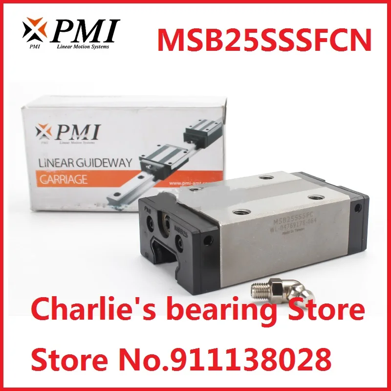

1pc 100% brand new original genuine PMI brand linear guide carriage model MSB25S-N
