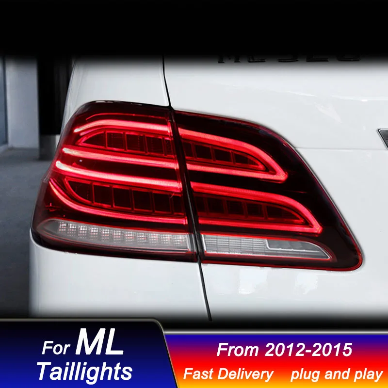 Hot Car Tail Lights For Mercedes-Benz M Class ML 12-15 new GLE style full led DRL Dynamic Turn Signal Light Tail Lamp Assembly