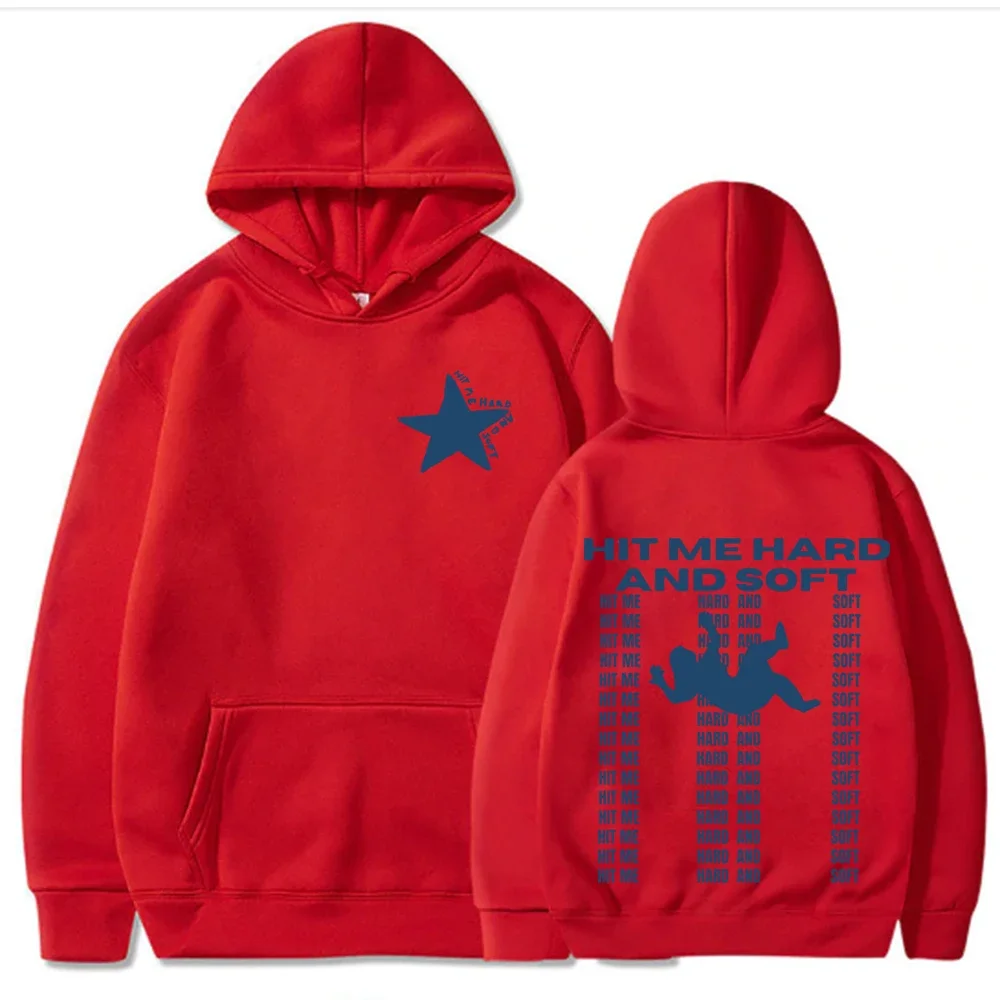 Hit Me Hard and Soft Hoodies for Men and Women, Hot Billie Pullover, PVD Clothing, Harajuku, Comfortable Streetwear, 2024 Tour