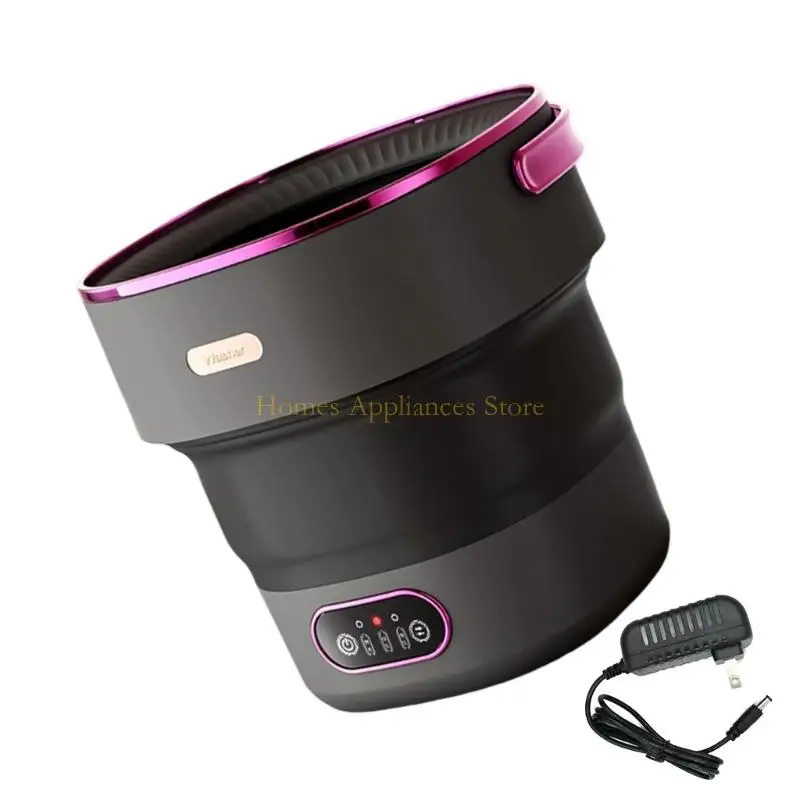 下着とベビー服用の自動スピンドライヤーを備えたD0AB折りたたみ洗濯機13L大容量ランドリーデバイス