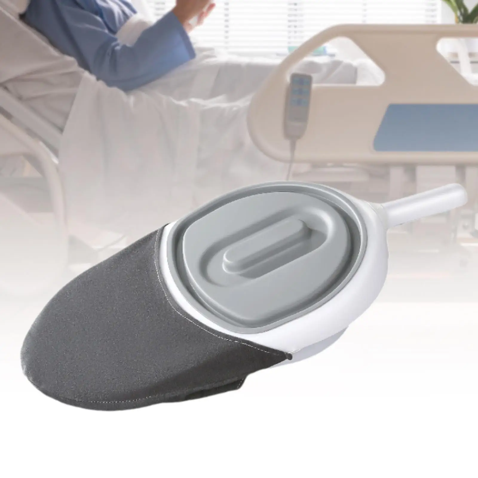 Bed Pan Nursing Urinal Easy to Use Load Bearing with Lid with Padding Lightweight for Elderly Personal Home Men Women Old Man