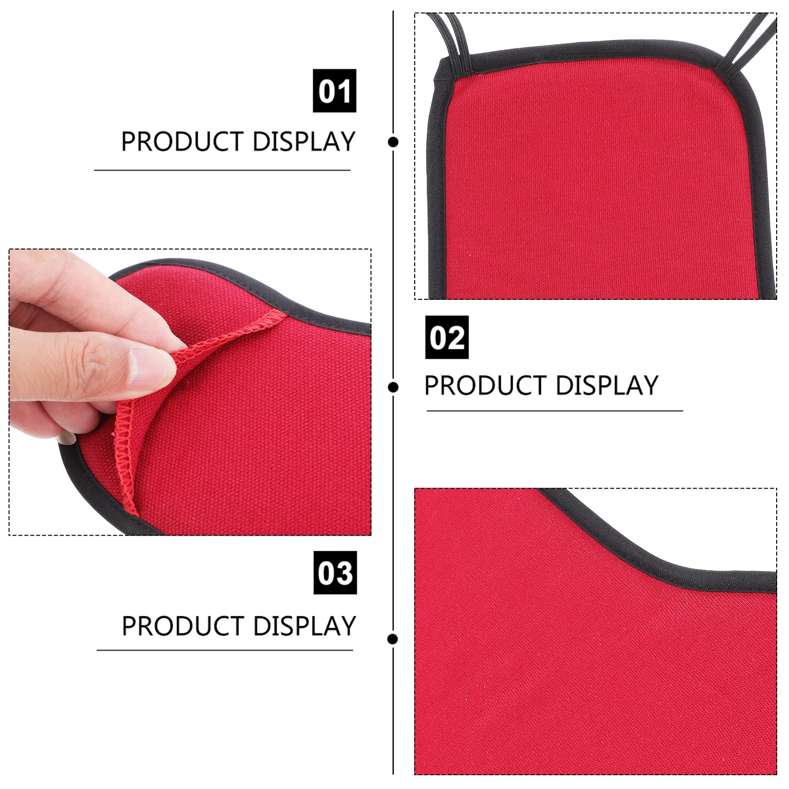 

1 pc 3/4-4/4 Cotton Violin Chin Rest Pad Skin-Friendly Sweat-Absorbent Anti-Slip Foldable Protection For Beginners Professionals