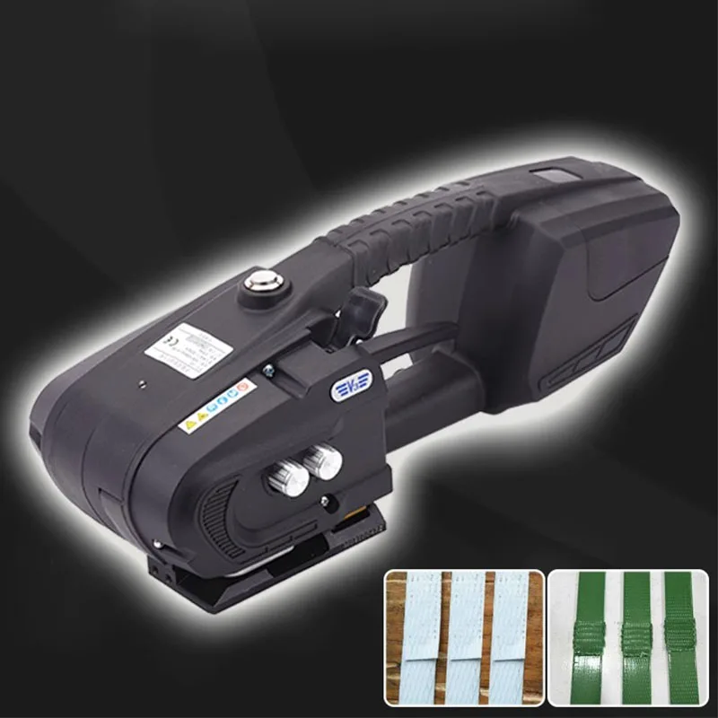 เครื่องรัดสายรัดอัตโนมัติ V3 แบบพกพา ใช้ไฟฟ้า สำหรับสายรัด PP PET บรรจุภัณฑ์ กล่อง แพลตเตอร์