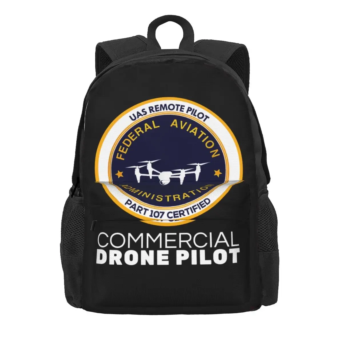 Uas Remote Pilot Part 107 Certified Commercial Drone Pilot Large Capacity Backpack Gym Clothes Backpacks