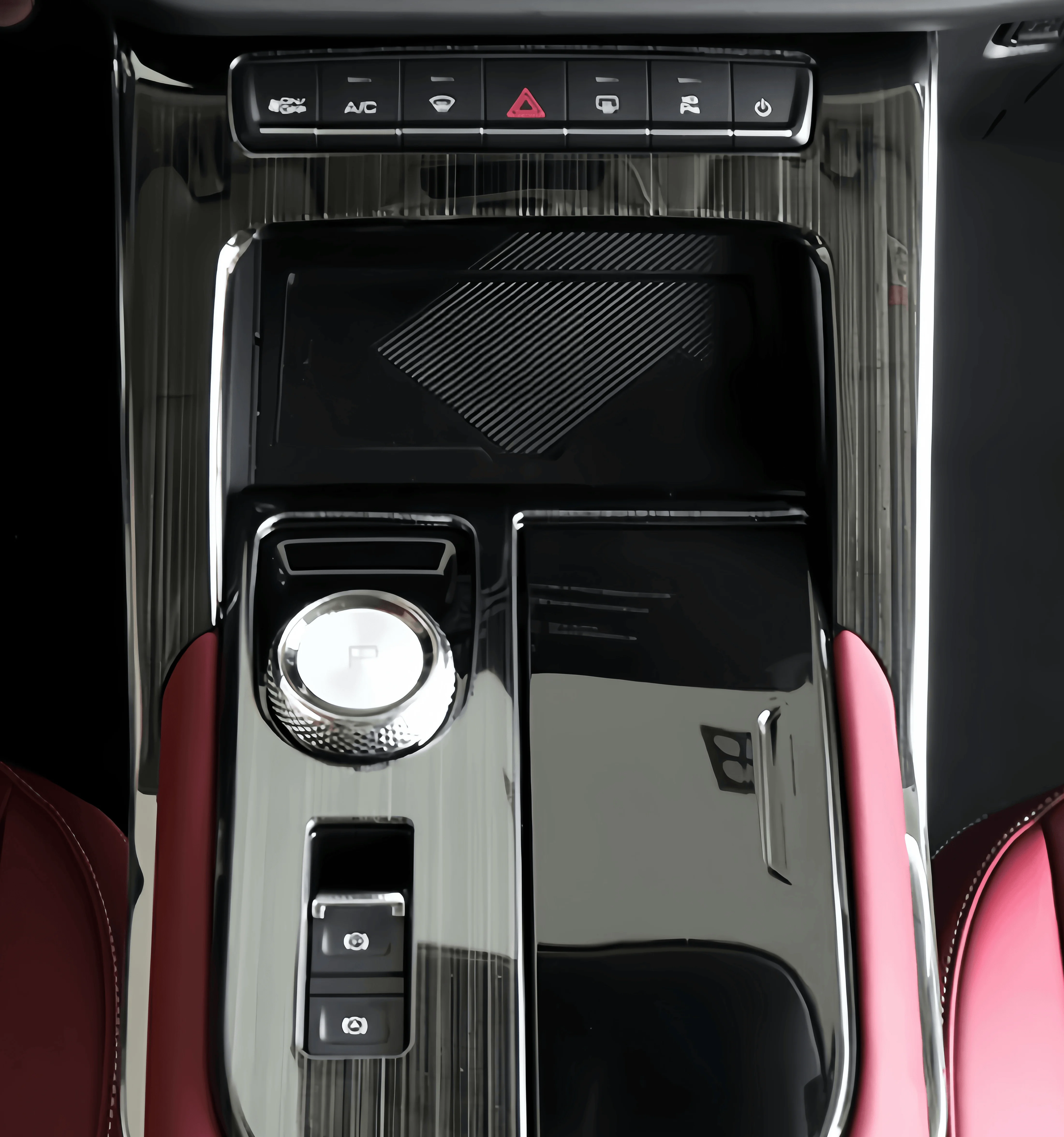 Suitable for Great Wall Harvard H6 2020 2021 2022 U-shaped gearshift frame decoration Parts Black titanium carbon fibre silvery