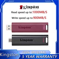 Original Kingston DataTraveler Max USB 3.2 Gen 2 Series Flash Drive USB-C USB-A Pen Drive 256GB 512GB 1TB Max 1000Mb/s Flash Mem