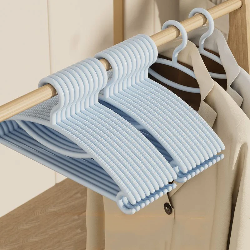 10pcs Clothes Hangers Home Use Clothes Hangers Dormitory Clothes Hangers Mark-Free Garment Hangers Non-Slip Bra Strap Hangers