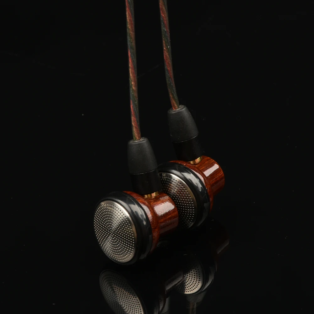 Tiandirenhe mmcx fones de ouvido diy madeira de pêra chinesa artesanal adequado para shure se215 fones de ouvido de graves planos para iphone/mi