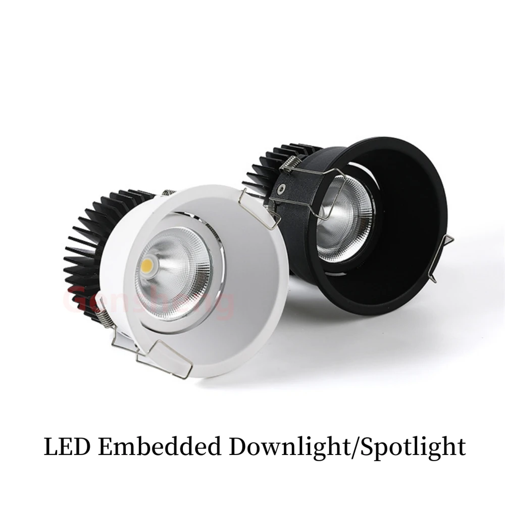 Recessed LED Ceiling Light Dimmable Spotlight Embedded Downlight Home Lighting For Kitchen Bedroom Living Room Ac110V 220V