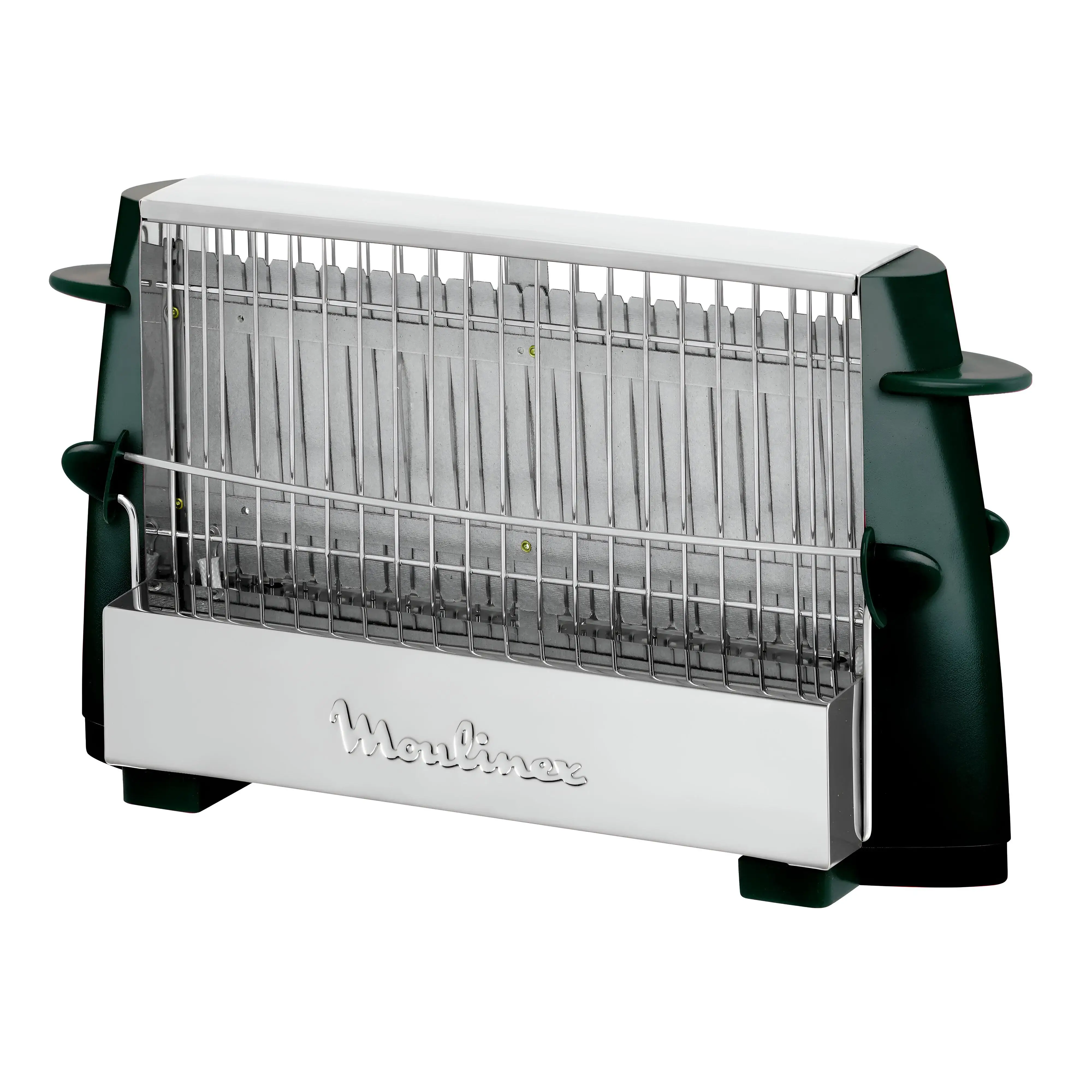 Tostador multipan 760w Moulinex A15453. Gracias a sus 2 rejillas largas, su potencia, podrás tostar fácilmente cualquier pan.