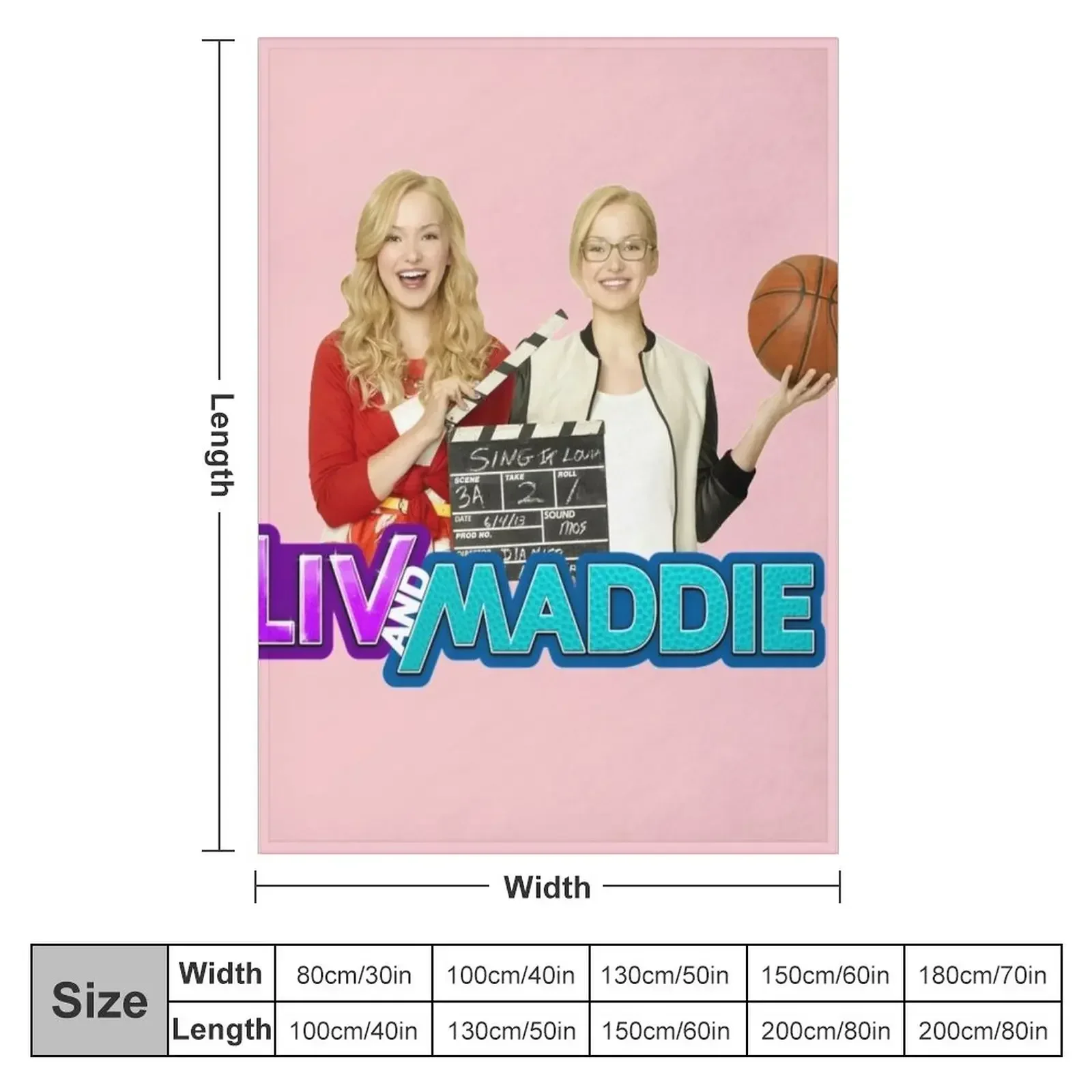 Liv and Maddie, Liv and Maddie Stickers, Liv and Maddie Kids T-Shirt Throw Blanket Plaid warm for winter Blankets