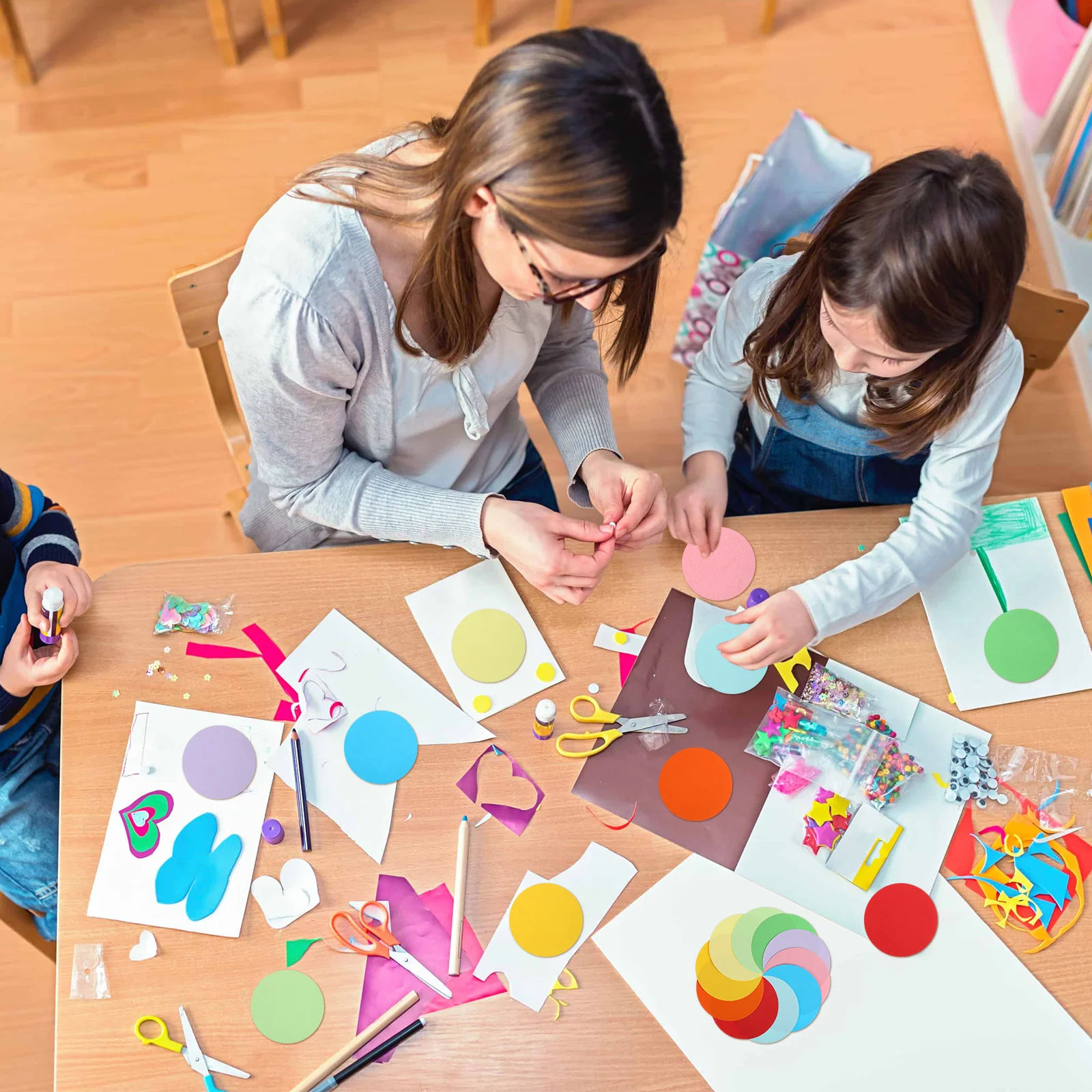 مجموعة أدوات اوريغامي ثلاثية الأبعاد مجموعة قطع الورق للحرف اليدوية والمشروعات الفنية وأوراق قابلة للطي طقم ورق مقطوع حرفة زخرفية #3