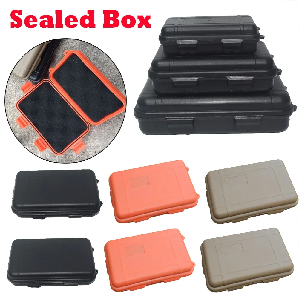 Outdoor Survival Box Container Portable Plastic Survival Case Waterproof Shockproof for Camping Hiking Boating