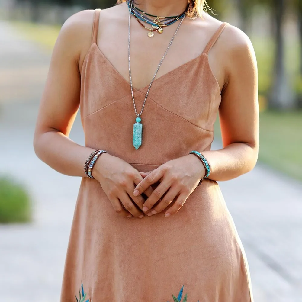 Cross-border explosion AliExpress new natural emperor stone chain hand-woven bracelet European and American leather bracelet