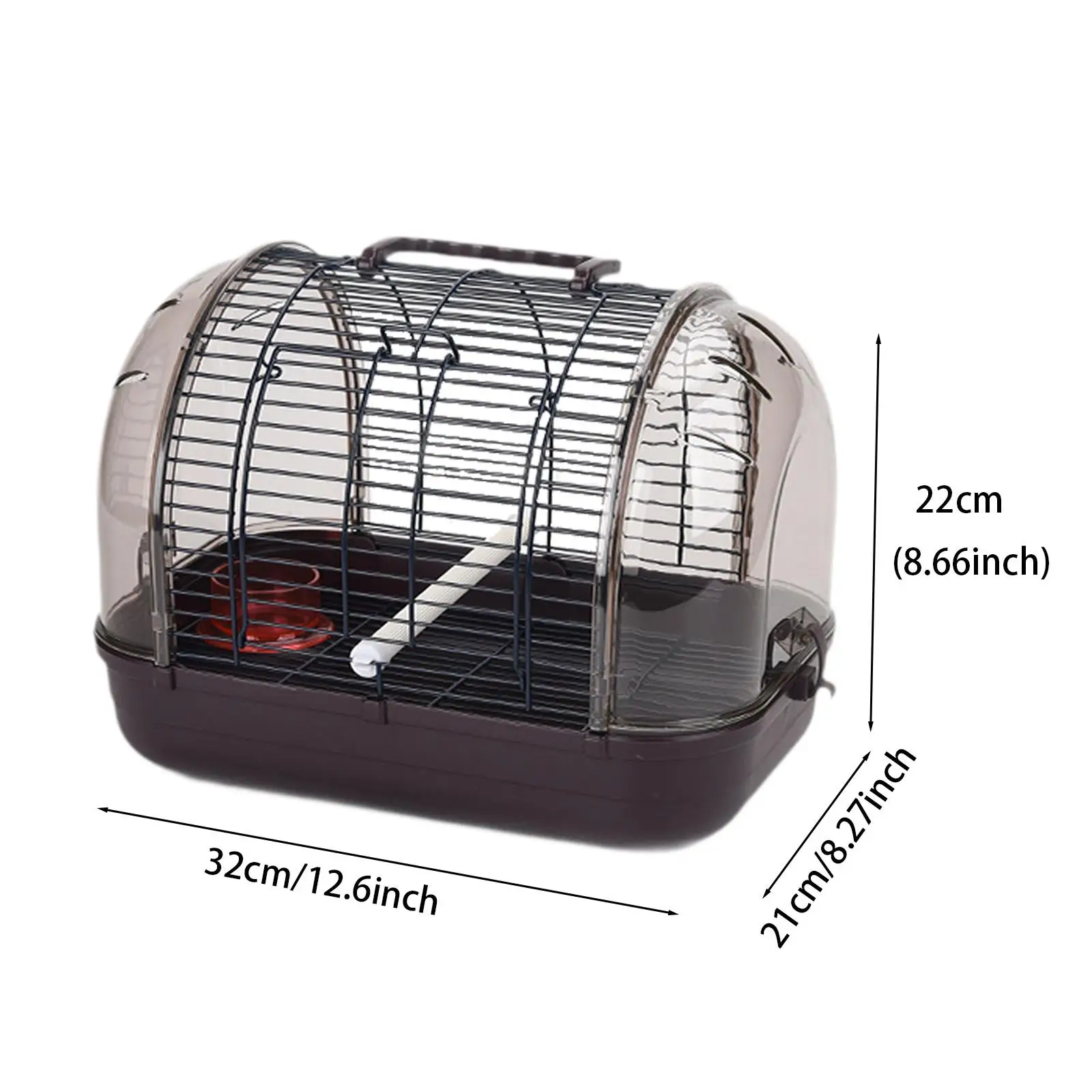 Villa Bird Cage Small Removable Breathable with Stand Stick Bird Travel Cage for Parakeets Parrotlets Canary Budgies Birds