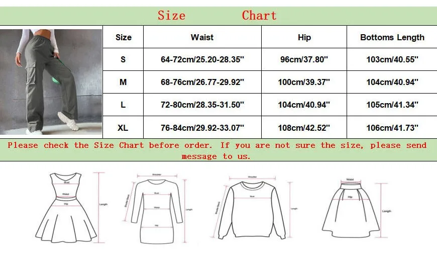 Womens Cargo Pants Elastic High Waist Wide Leg Trousers Straight Leg Joggers Outfits Baggy Wide Leg Sweatpants Oversized Pants
