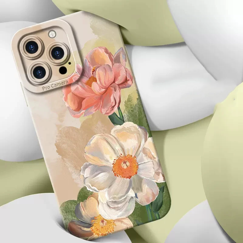 Watercolor Nice Flowers Phone Case for IPhone 15 14 13 12 11 Pro Max Mini X XR XS MAX SE 2020 8 7 15 Plus SE 2022 Soft Cover