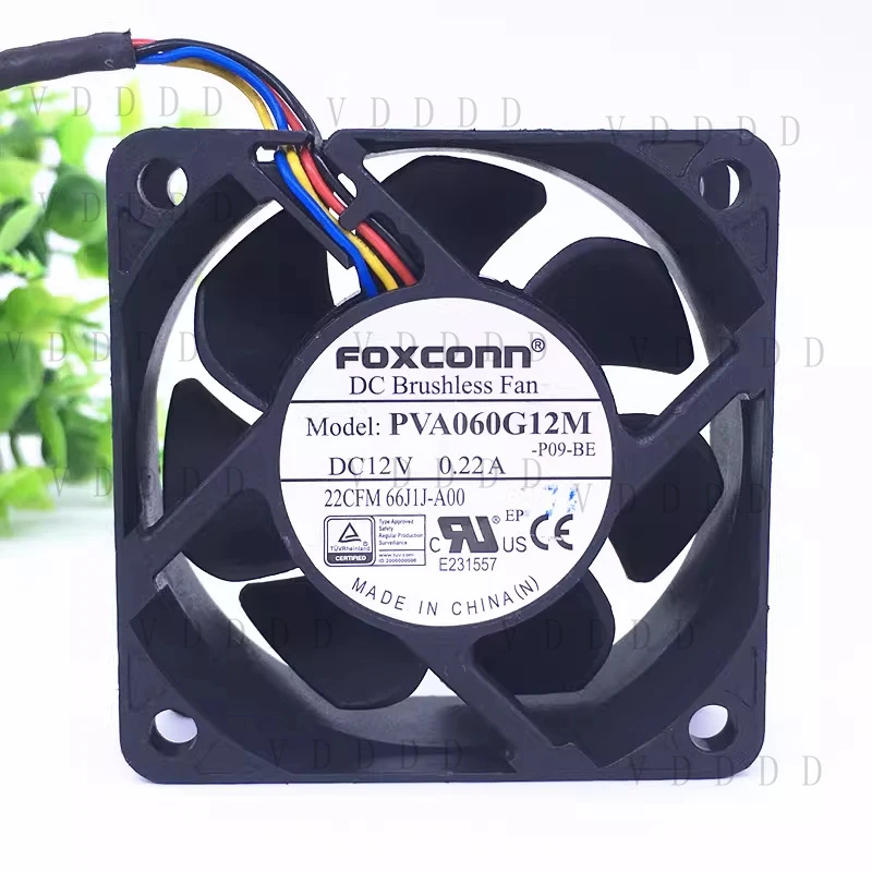 

LL for 1PCS Foxconn PVA060G12M DC12V 0.22A 4-wire cooling fan 6025 6cm