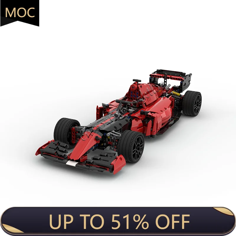 Nouveau 1320 pièces MOC technologie formule de course modèle de voiture blocs de construction véhicule de vitesse briques jouets enfants Surprise cadeaux d'halloween
