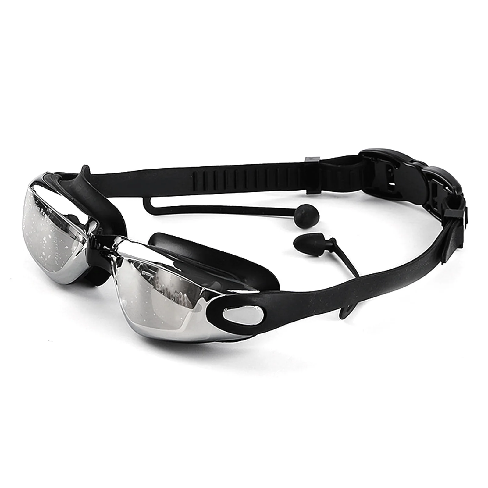 

Набор для плавания: очки с гальваническим покрытием, защита от УФ-излучения, аксессуары для плавания с затычками для ушей, зажимом для носа и чехлом