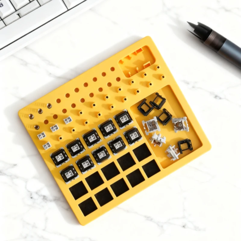 

Смазочная пластина для разборки, 3 цвета, желтый, серый, синий, для удаления переключателя, тестер для установки, смазка, универсальный инструмент, переключатель, аксессуары