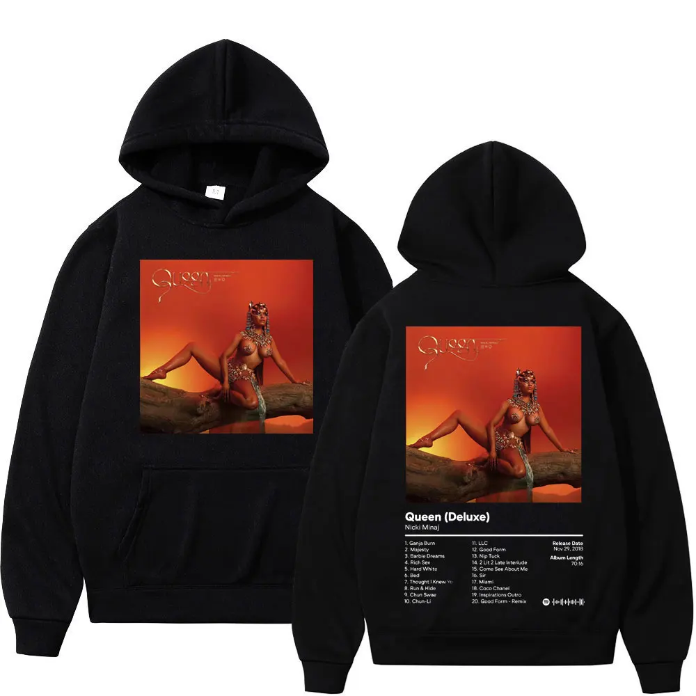 

Singer Nicki Minaj Album Printed Hooded Autumn Winter Sweatshirt Men Women Street Fashion Oversized Hoodies Hip Hop streetwear