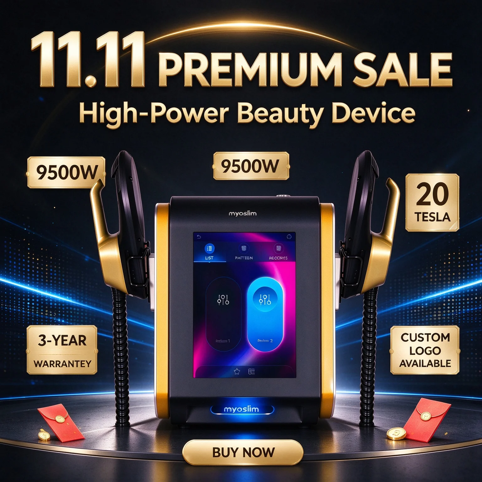 9500W 20Tesla Eletric Machine Weight Lose Portable Electromagnetic Hi-emt RFEMS  Body Slim Sculpt Muscle Stimulate Fat Removel