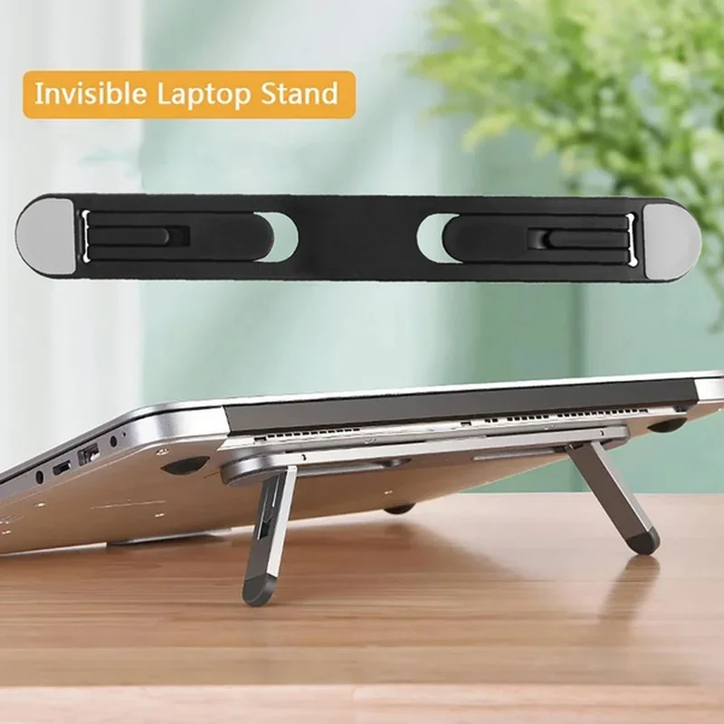 

Universal Laptop Riser Stand for Macbook Pro 13 15 Air Lenovo Samsung Notebook Cooling Pad Invisible Laptop Bracket Stands