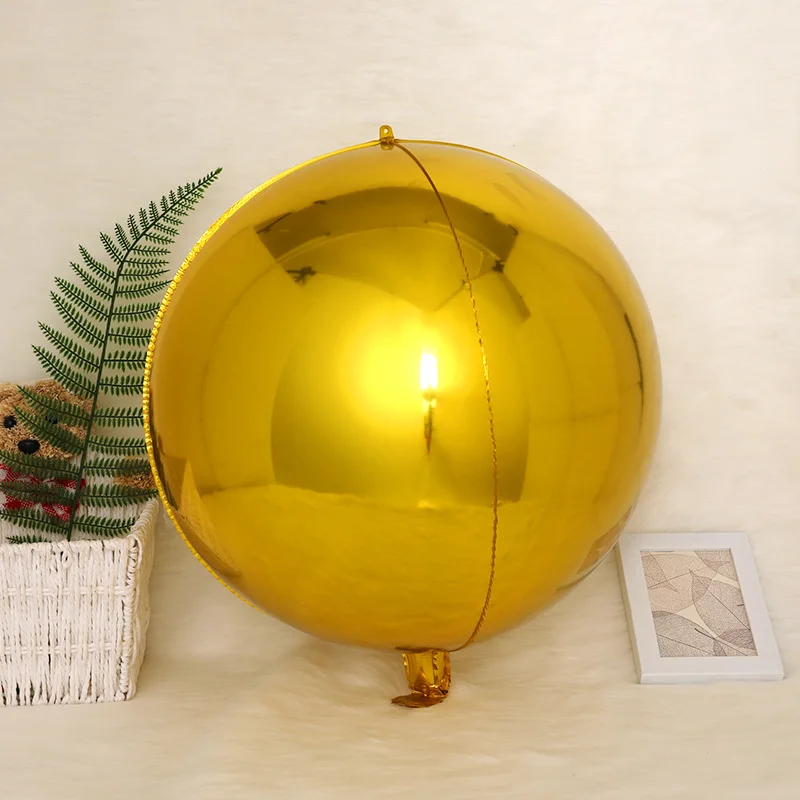 4D-Folienballons, holografischer runder Ballon für Geburtstag, Junggesellenabschied und Weihnachtsgeschenk, Dekoration, Valentinstag, Babyparty – Detail 8
