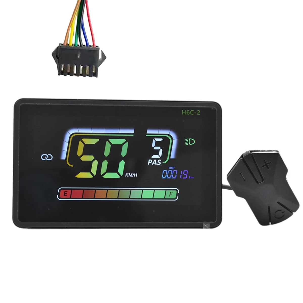 NEW H6C-2 E-Bike Bluetooth Speedometer LCD Display Electric Scooter Meter Dashboard UART for Mountain Electric Bike SM6PIN