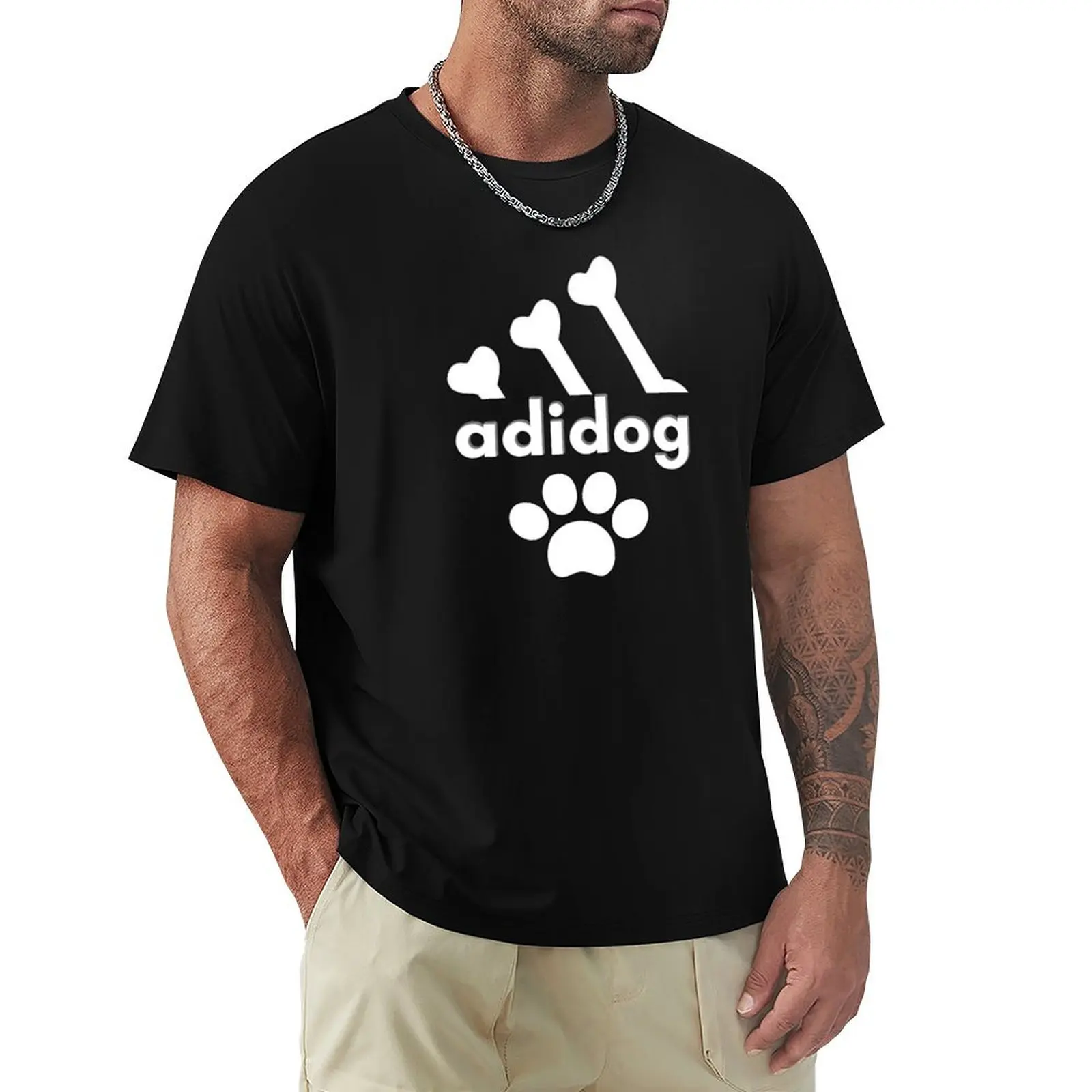 Copy of Adidog T-Shirt graphic tee shirt oversized aesthetic clothes black t shirts for men