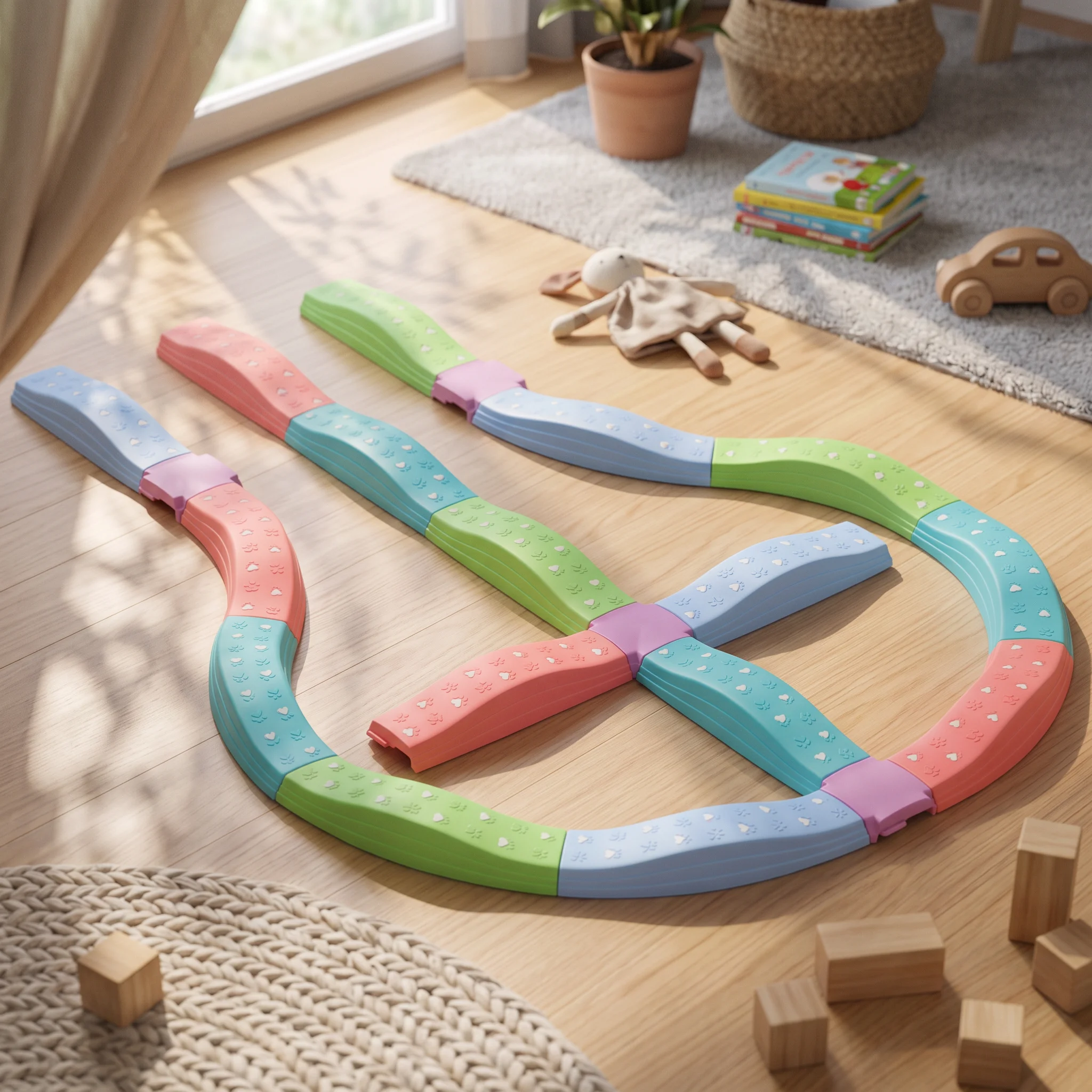 children-balance-sensory-board-interlocking-balance-path-with-step-blocks-stepping-stones-lightweight-toy-long-lasting