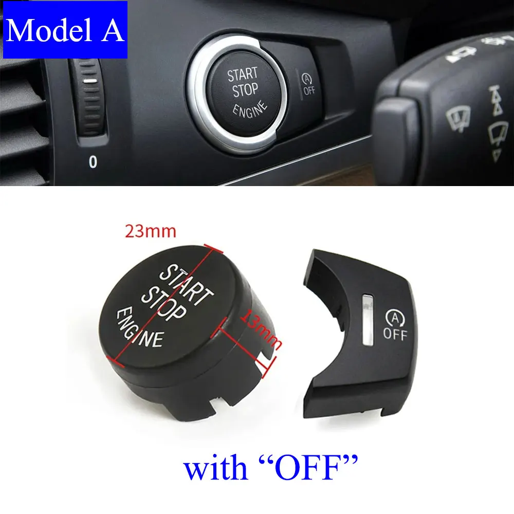 RHD Start Stop Push Button Switch Auto Engine Ignition OFF Cover Cap Car Accessories For BMW X3 X4 Series F25 F26 61319153831