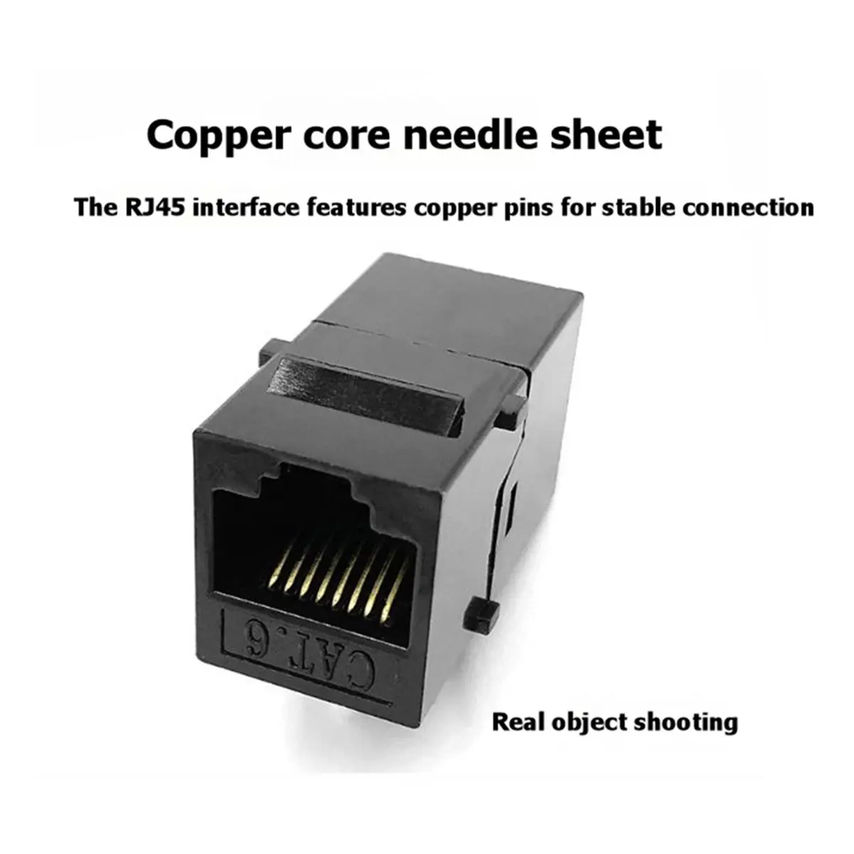 24Pcs Cat6 RJ45 Adapter Insert Inline Coupler CAT6 Network Straight-Through Connector for RJ45 CAT6 Coupler