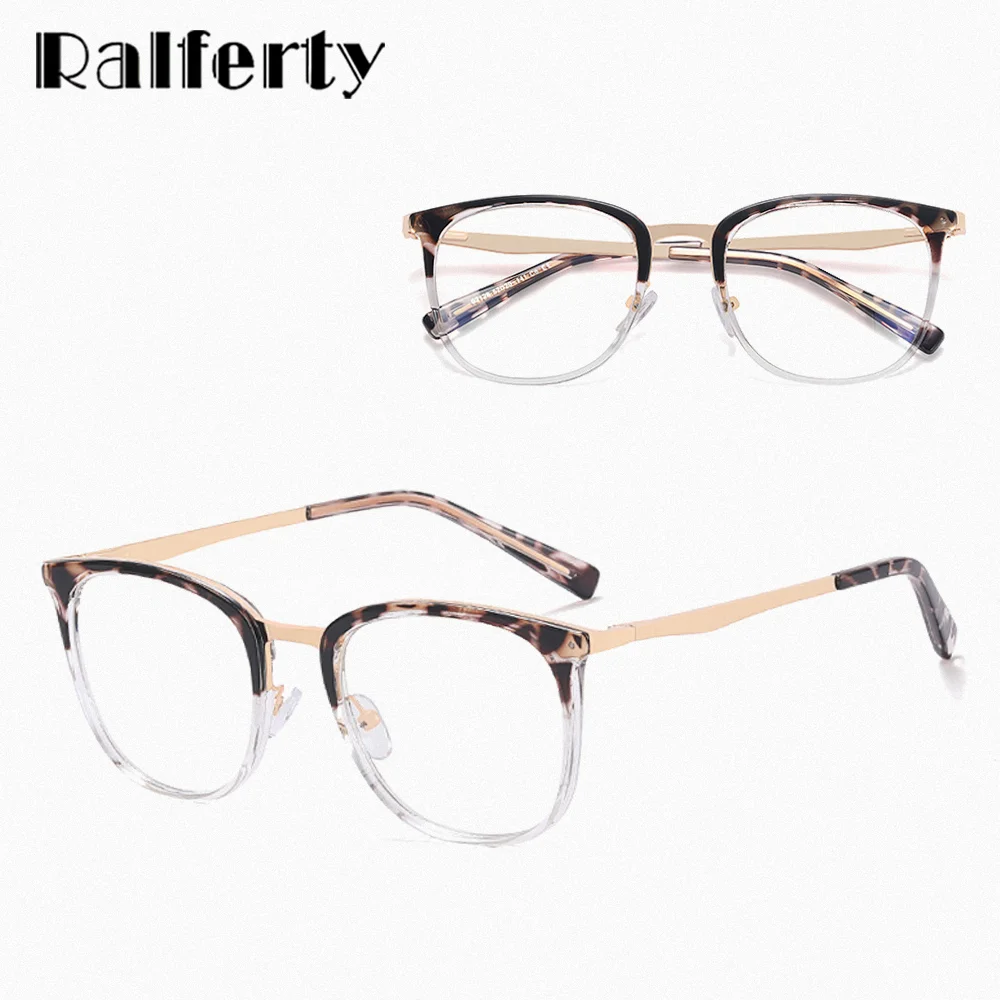 Ralferty Fashion Glasses Frame Women Clear Eyeglasses Frames For Optic Myopia Prescription Glasses 0 Diopter oculos de grau