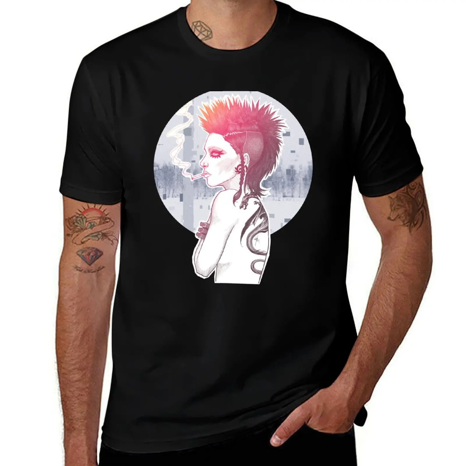 

Salander T-Shirt cotton man t-shirts clothes for a boy anime clothes oversized t shirt men