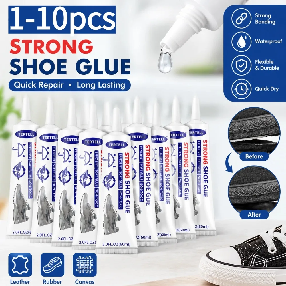 Waterproof Shoes Glue Super Strong Adhesive Clear Repair Sole for Sneakers Transparent Sealant Home Shoe-Repairing Adhesive
