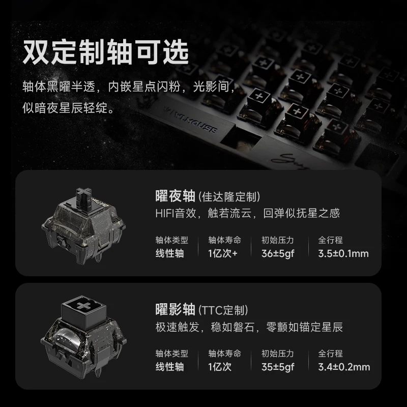 WLmouse Shadow 75 คาร์บอนปลอมแปลงสวิทช์แม่เหล็กคีย์บอร์ด E-sport 8KHZ RT0.005 Gaming FPS คีย์บอร์ดปะเก็น TTC Gateron