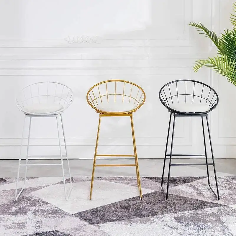 فاخر بار البراز غرفة الطعام الأسود المطبخ كرسي منزلي مكتب فريد الشمال المنزل عالية Sedie Da Pranzo الديكور الداخلي