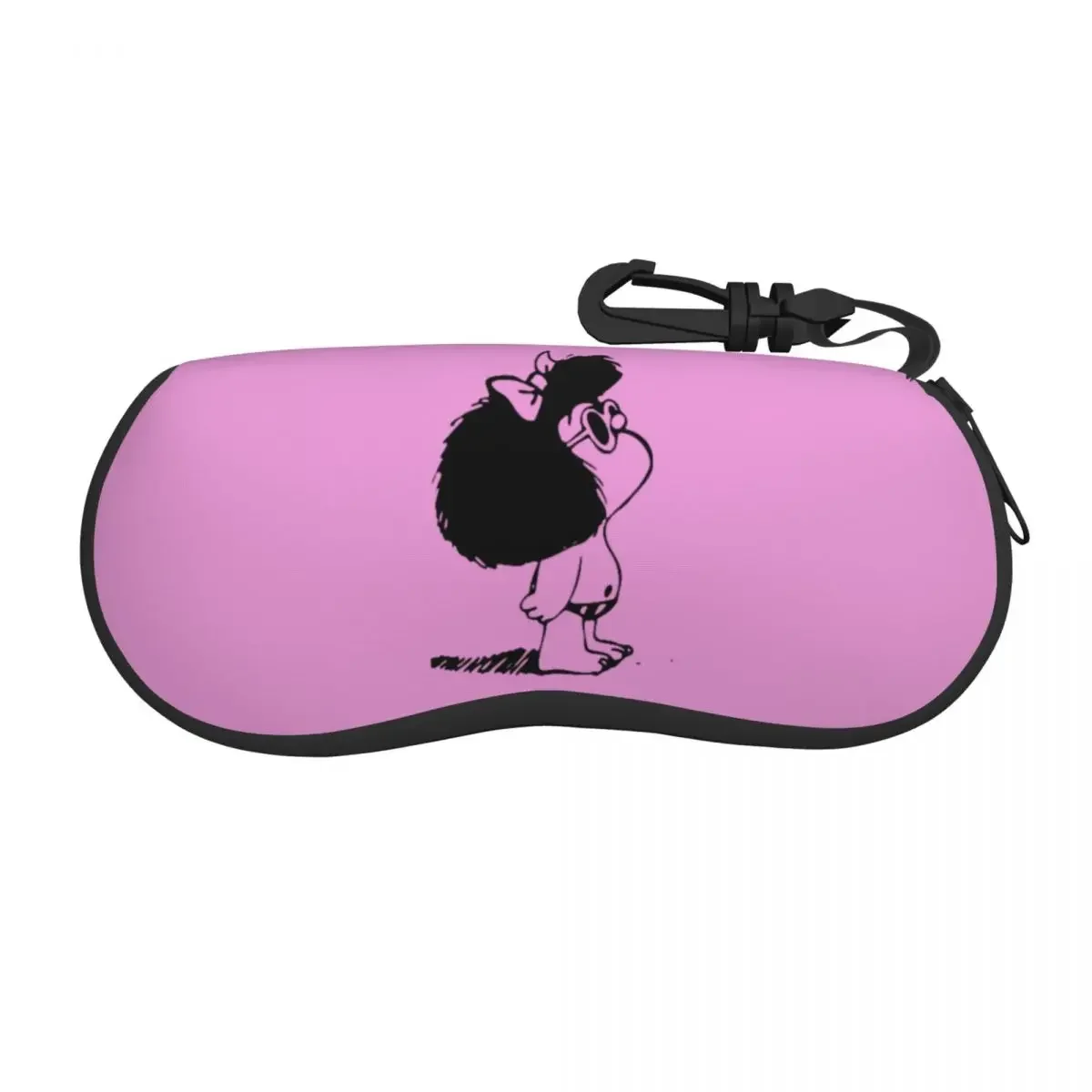 Custom Mafaldas With Swimsuit Eyeglass Glasses Case Women Men Soft Argentina Cartoon Quino Manga Sunglasses Protective Pouch