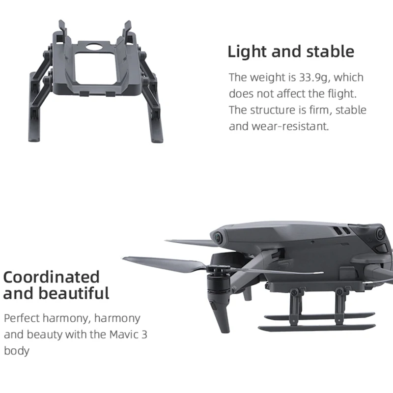 

Быстросъемное складное шасси для дрона DJI Mavic 3, аксессуары для дрона маленького размера, яркий вес и удобная установка