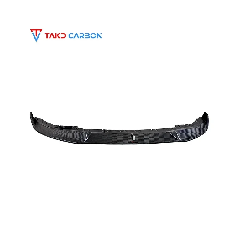 TAKD Carbon Real Car Data Development universal rear spoilers Dry Carbon Fiber Front Bumper Lip Diffuser For BMW 4 Series G26