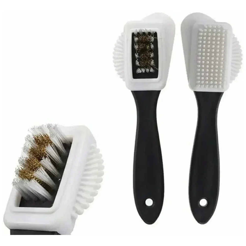 

Cleaning Shoe Brush for Suede Nubuck Shoes Stain Dust Shoes Brush Steel Plastic Rubber Boot Household Cleaner Tools