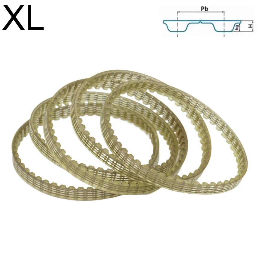 100XL 102XL 104XL 106XL 108XL 100XL 114XL 116XL 118XL XL 5.08mm Pitch PU Steel Wire Trapezoidal Cogged Synchronous Timing Belt