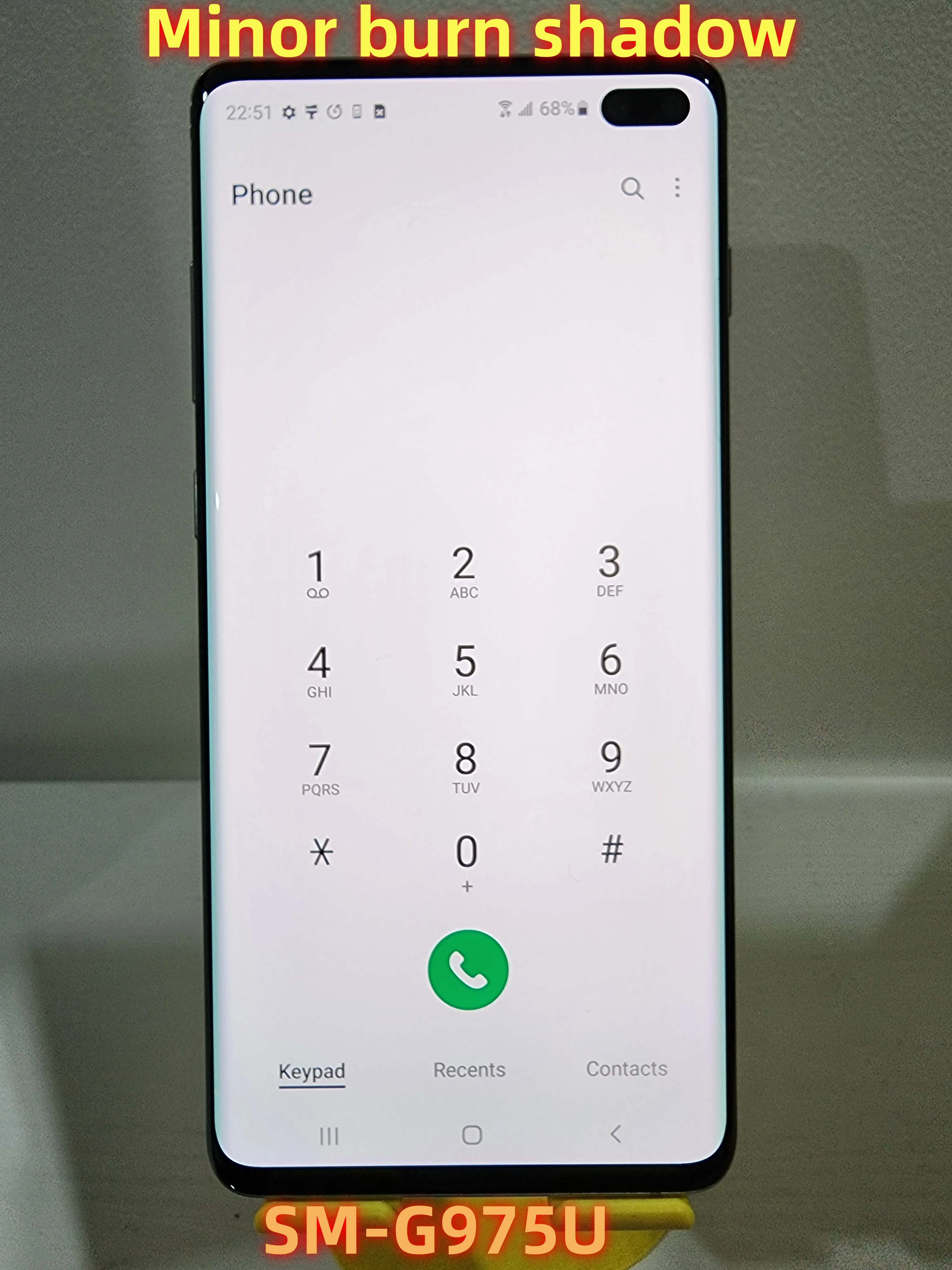 Подходит для Samsung Galaxy S10 Plus S10+ G975U 128 ГБ ROM 8 ГБ RAM, восьмиядерный процессор, 6.4 дюйма, NFC, 4G, телефон с защитой от прожигания экрана и эффекта тени.