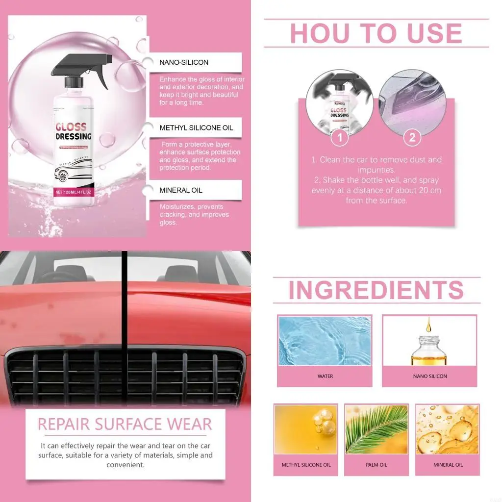 6XDF Universal Car Scratch Repair Solution Enhances Appearance Fast Drying No Color Difference Suitable for New Used Vehicles